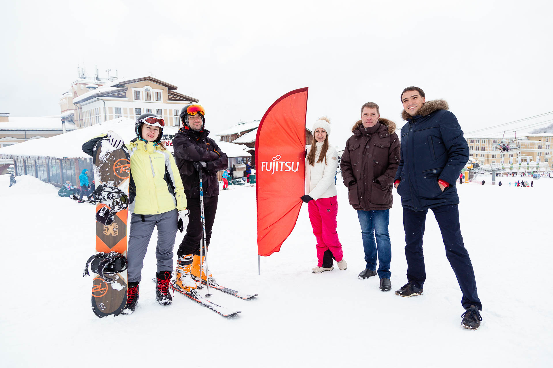 фотосъёмка людей на лыжах Роза Хутор